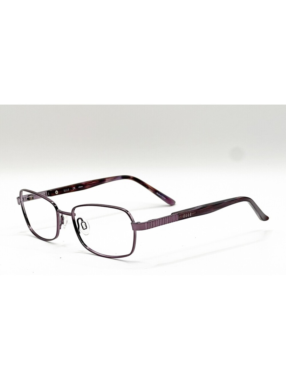 Elle EL13465 PU Purple Rectangle Authentic Eyeglass Frames 51-16-135
